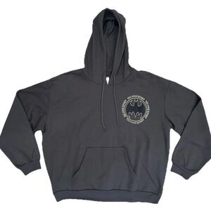 Batman The Dark Knight Embroidered Fleece Hoodie - Men's XXL - New Without Tags